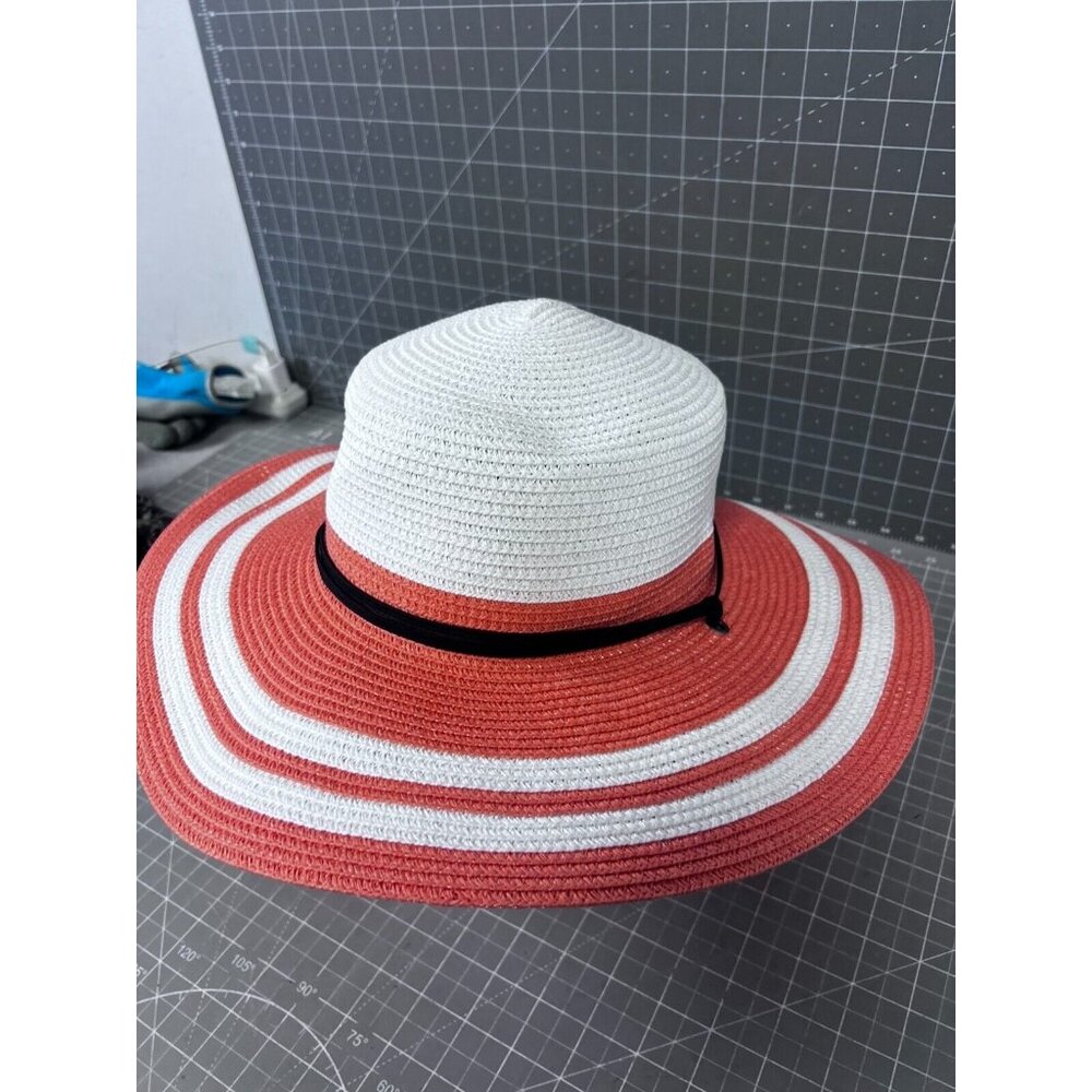 Columbia Womens Global Adventure Packable Hat II L/XL White & Peach NWT - Picture 2 of 9